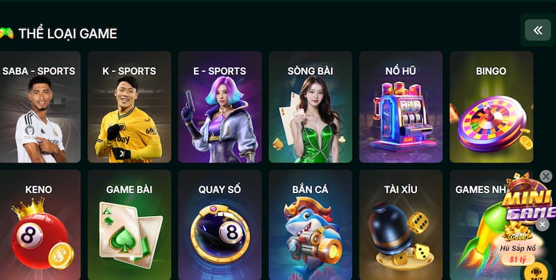 Kho game cược tại FO88 