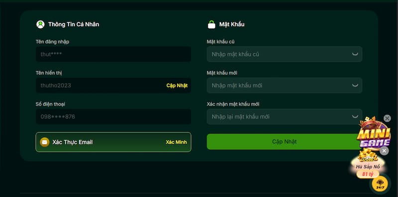  bảo mật thông tin tài khoản cá nhân 