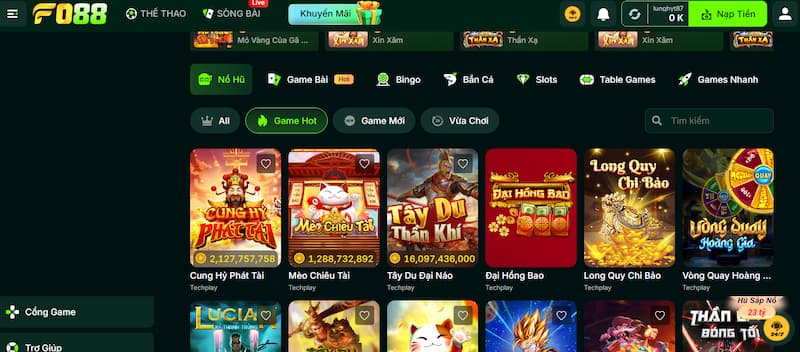 nổ hũ là gì tại FO88