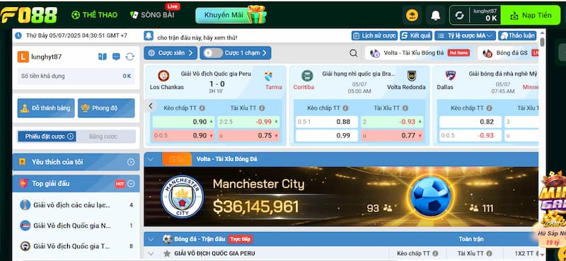 Thủ tục đặt cược bóng đá tại FO88